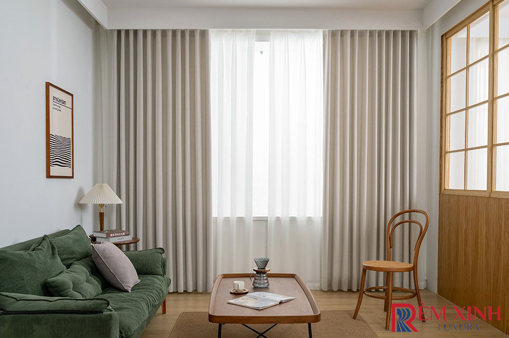 Rèm Vải Lightsand Màu Cát Mờ